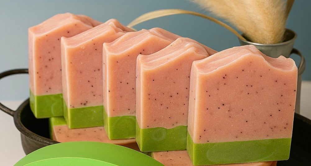 Watermelon Surprise – Artisan Tallow Soap -Made with real Goats Milk, Grass Fed Tallow soap