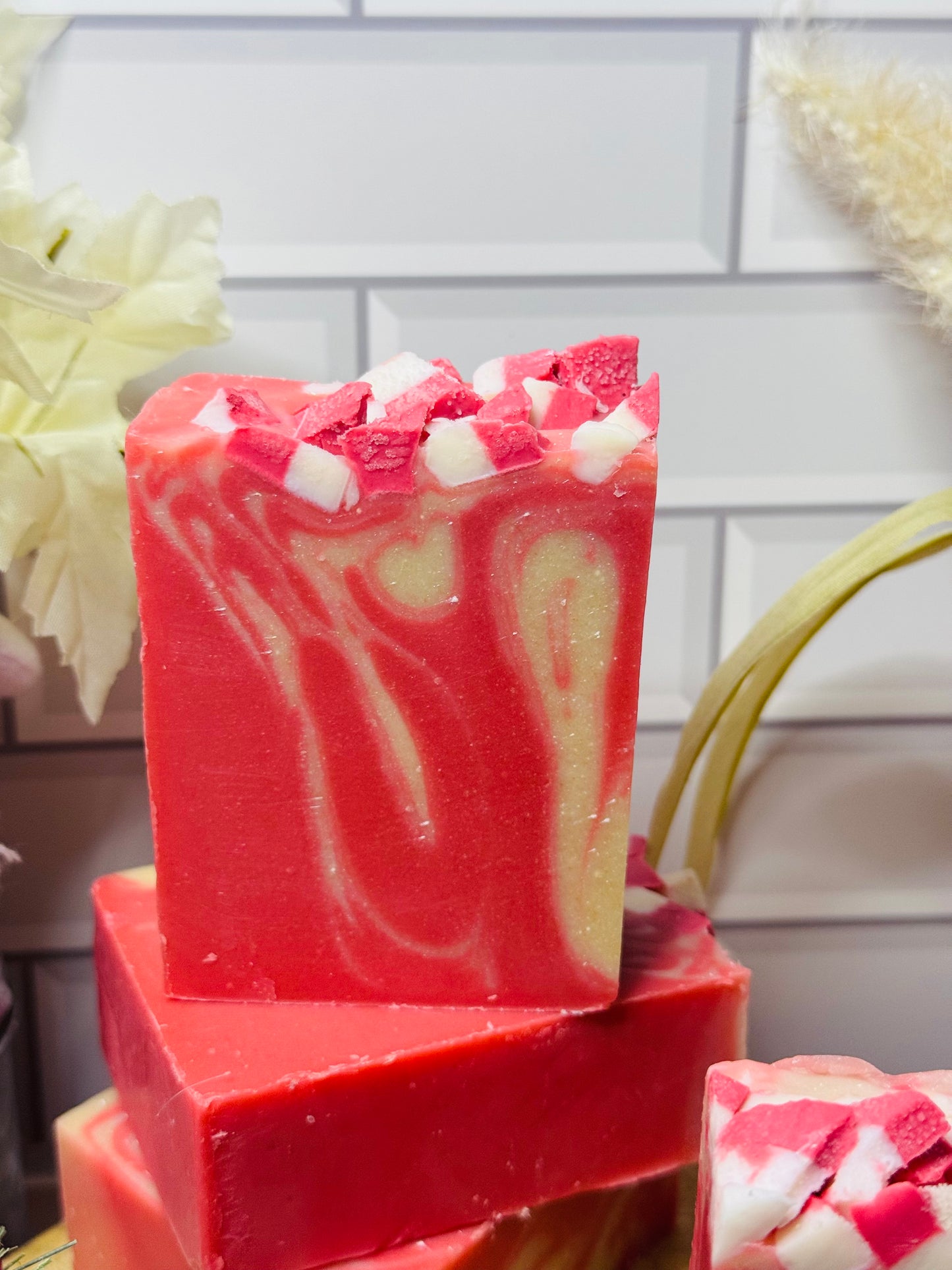 Candy Cane -Made with real Goats Milk, Grass Fed Tallow soap