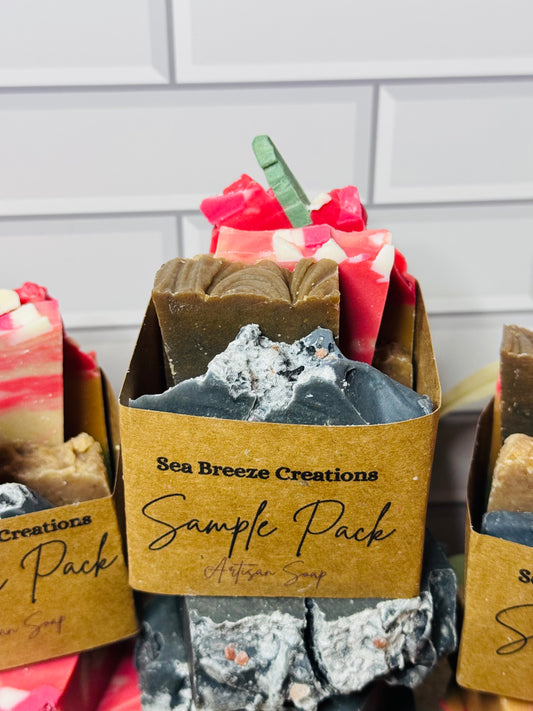 Sample/Travel Packs -Made with real Goats Milk, Grass Fed Tallow soap