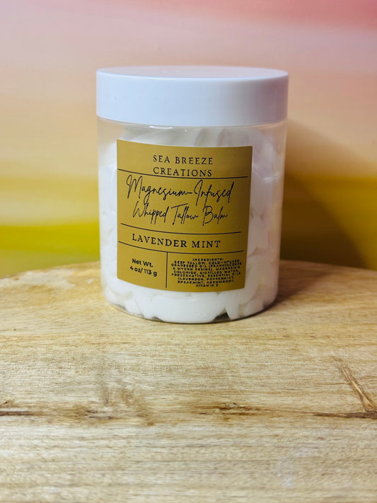 Magnesium-Infused Tallow Balm with Frankincense, Myrrh & Botanical Oils