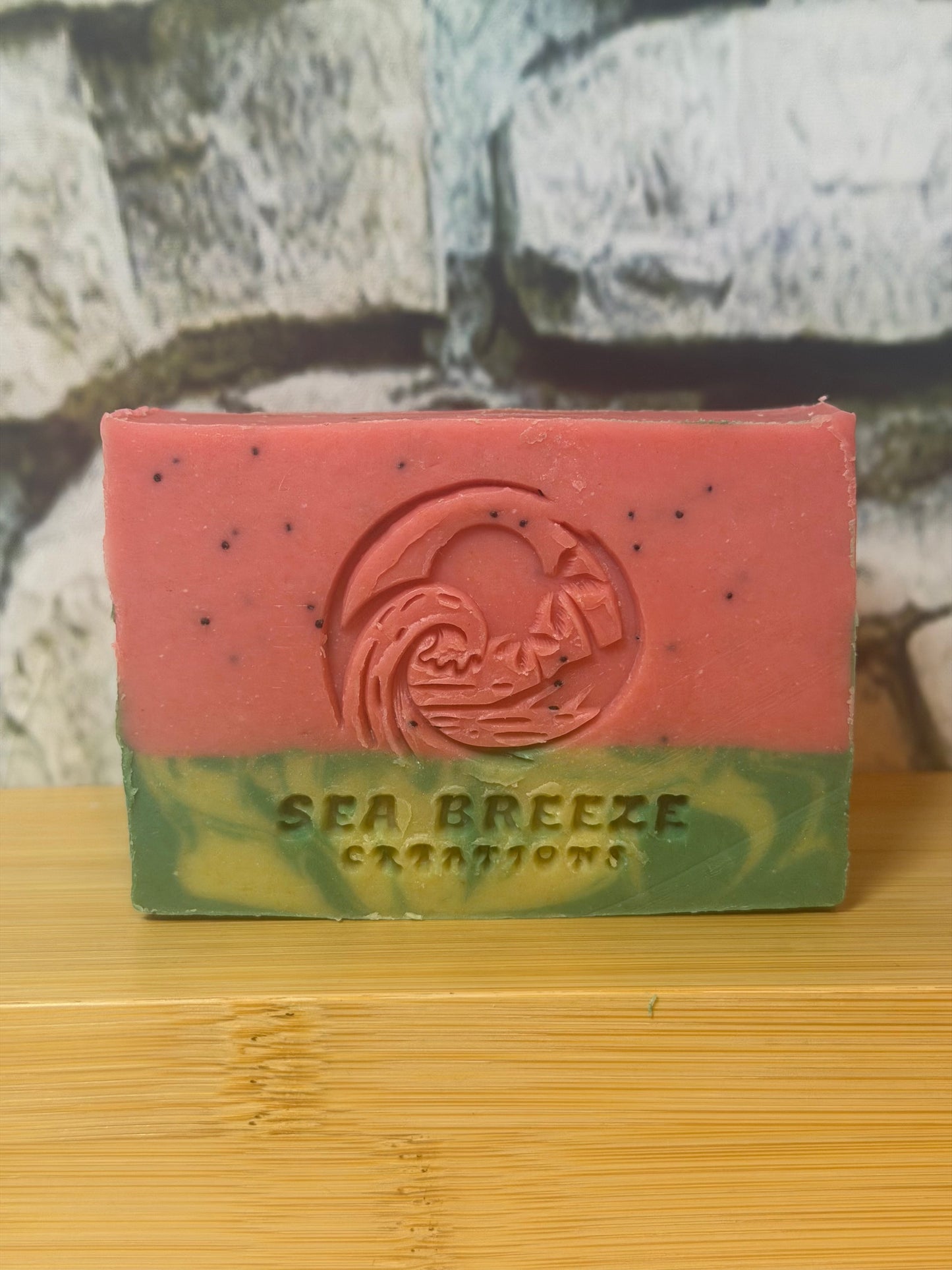 Watermelon Surprise – Artisan Tallow Soap -Made with real Goats Milk, Grass Fed Tallow soap