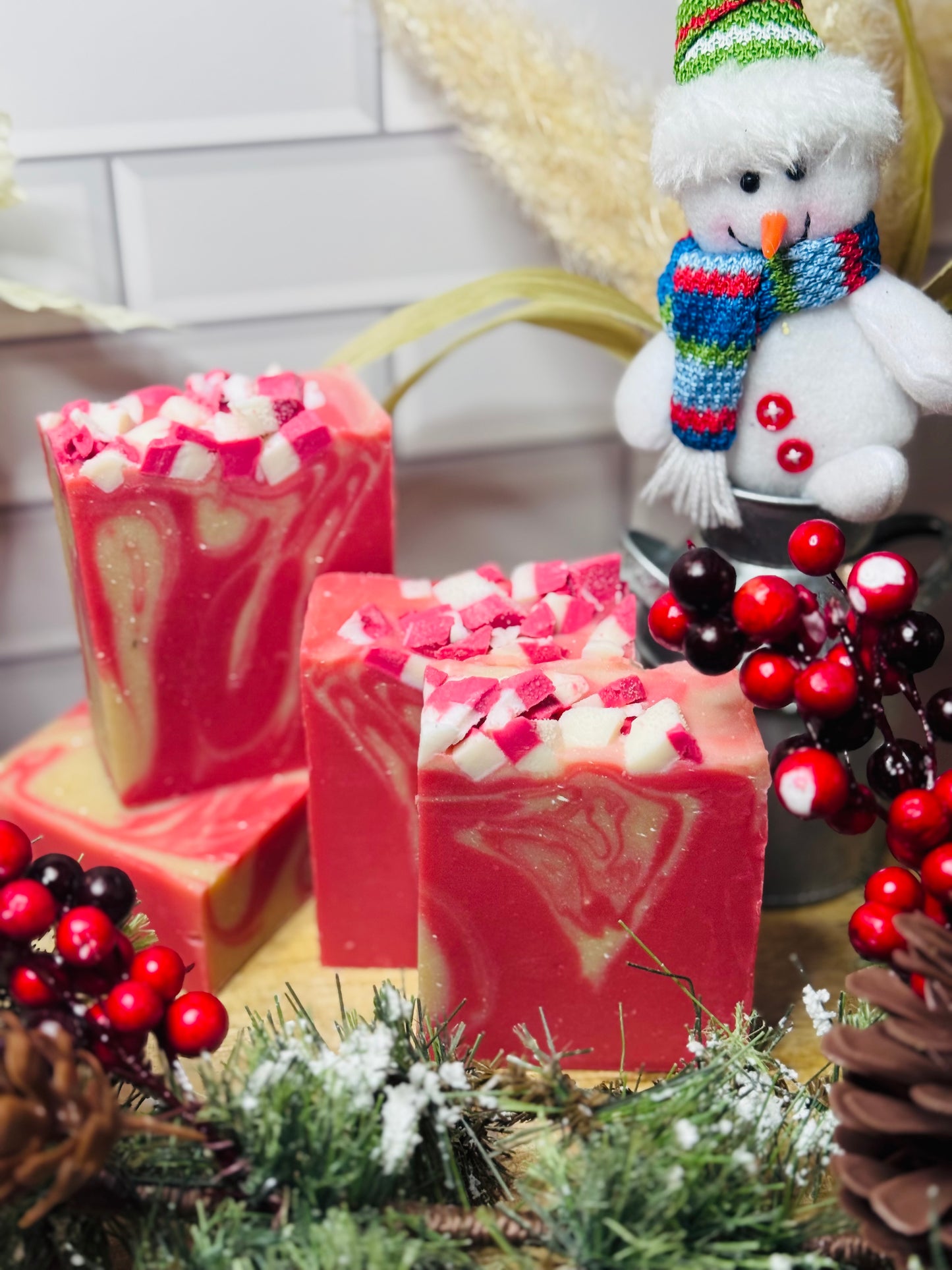 Candy Cane -Made with real Goats Milk, Grass Fed Tallow soap